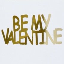Word Be My Valentine Plastic Shapes Confetti Die Cut Free Shipping - £5.52 GBP
