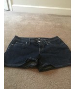 1 Pc a.n.a. Women&#39;s Blue Jean Mini Shorts Zip &amp; Button Mid-Rise Size 12 - £27.16 GBP