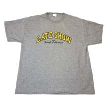 Vintage Late Show With David Letterman Grey Champion T Shirt Mens Size  XL - $19.79