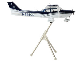 Cessna 172 Skyhawk Aircraft N4480R Blue &amp; White Gemini General Aviation Series 1 - £65.49 GBP