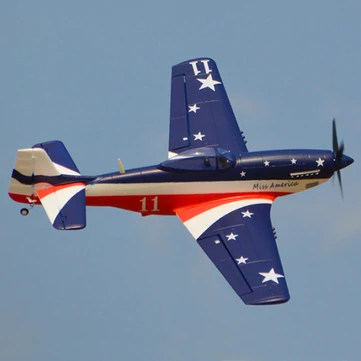 HOOKLL P51 Miss America 1200mm Wingspan EPO RC Airplane Warbird Fighter PNP - $237.95
