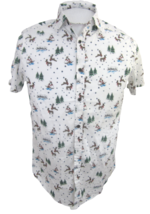 Free Planet shirt sz S short sleeve pit to pit 21 slim Christmas Tree Santa  - £12.63 GBP