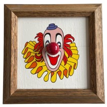 Sanyko Ceramic Tile Clown  Nose Wind Up Music Box Plays Send In The Clowns - £27.68 GBP