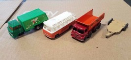 Vintage Lesney Matchbox Diecast Car Dump Truck #17, Coach #68, Trailer #43, 7up - $7.50