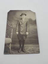 RPPC Vintage Postcard Young Gentleman High Society Great Wardrobe 1912 S... - £14.03 GBP