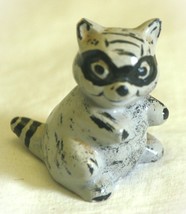 Mini Ceramic Raccoon Vintage Shadowbox Shelf Figurine - £7.90 GBP