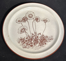 Noritake Desert Flowers Salad Plate Vintage 70s Japan Stoneware Poppy - $9.85