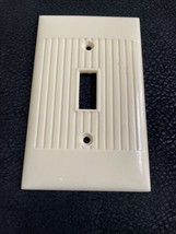 VINTAGE Sierra Line D-1  IVORY Stripped/Ribbed, Toggle /Light Switch WAL... - $7.69