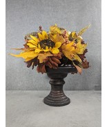 Artificial Flowers Fake Outdoor UV Resistant Flowers In Plastic Pot 11&quot; ... - $19.98