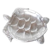Sea Turtle 15170 Serving Dish Platter Plate 10&quot; L Silver Aluminum - £33.57 GBP