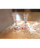 Mikasa Crystal Pair of Candlestick Holders Colonnade 5.5&quot; Austria New Boxed - $21.44 CAD