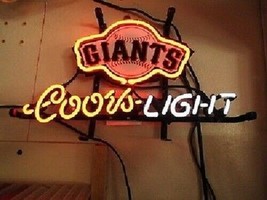 Coors San Francisco Giants Neon Sign 14&quot;x10&quot; Beer Bar Light Artwork Man Cave - £62.73 GBP