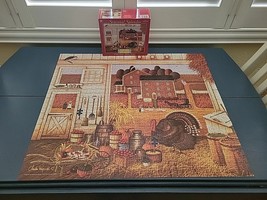 Turkey in Straw Puzzle Wysocki 1000 Pc MB Fall Missing 2 Pieces Vtg RARE - £50.25 GBP