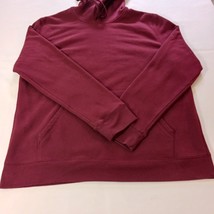 Tek Gear Men’s Red Cotton Blend Fleece Drawstring Pullover Hoodie Sweatshirt L image 9