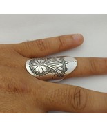 Moroccan Ring Silver Berber Handmade Traditional Ethnic Vintage Rings Ho... - £33.67 GBP