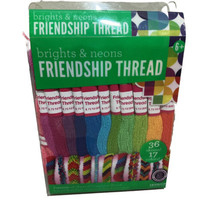 Friendship Bracelet Brights &amp; Neons Thread 36 Skeins 17 Colors Horizon G... - £5.50 GBP