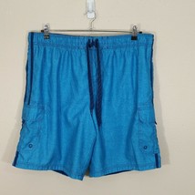 OP Men&#39;s Swim Trunks Shorts Blue 3XL 48 50 Beach Ocean Lake Pool - £10.45 GBP