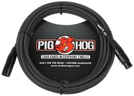 Pig Hog PHM20BKW Black/White Woven High Performance XLR Microphone Cable... - £21.73 GBP