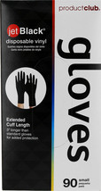 Jet Black Disposable Small Vinyl Gloves, 90 count by Product Club. - $27.67