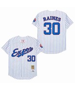 Expos #30 Tim Raines Jersey Old Style Uniform White Stripe - $45.00