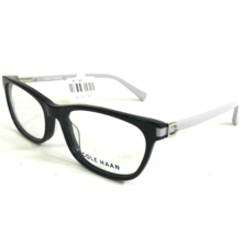 Cole Haan Eyeglasses Frames CH5034 001 BLACK Gray Rectangular Cat Eye 51-16-135 - £44.67 GBP