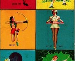  1940s Mutoscope Glamour Girls Pin-Up Card Multi Image Card - $14.80