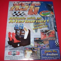 Lazer-Tron XSG Arcade FLYER Original NOS Video Game Paper Art Sheet Racing Theme - £10.40 GBP