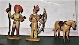 Safari Ltd -  Wild West  Mini Figures Toys Educational Indians Chief &amp; B... - $3.00