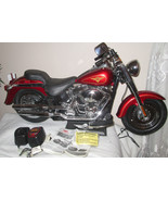 Harley Fat Boy Full Function 9.6V Radio Controlled Motorcycle New Bright... - $152.32