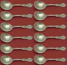 Francis I by Reed &amp; Barton Old Sterling Silver Cream Soup Spoon 6&quot; Set of 12 - £844.02 GBP