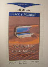 Supreme Tan Tanning Bed User Manual Opal Pearl Ruby Emerald Printed Manual - $10.00