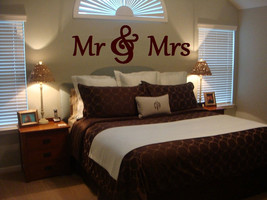 MR &amp; MRS Wood Letters,Wall Décor-Painted Wood Letters - £66.64 GBP