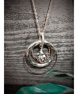 Mixed metal necklace pendant - $28.00
