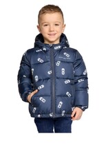 Miles the Label Boys Girls Jacket Navy Blue Cars Hood Pockets Water Repe... - $741.67 MXN Miles the Label Boys Girls Jacket Navy Blue Cars Hood Pockets Water Repe... - $741.67 MXN