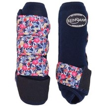 Coolhorse Reinsman Apex Front Pair Splint Boots- Navy Floral (Medium) - $84.14