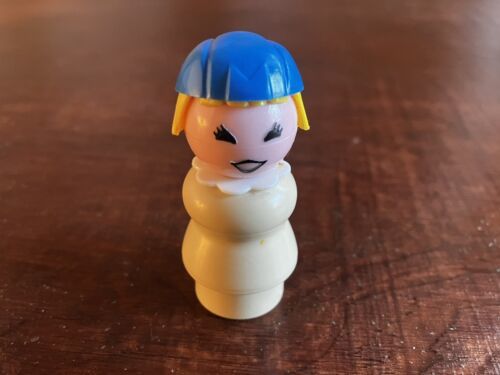 Primary image for Fisher Price Little People Tan Airport Stewardess Flight Attendant w/ Blue Cap