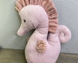 Jellycat Sienna Seahorse Plush Stuffed Animal Toy Lovey Soft Pink 11&quot; - $17.81