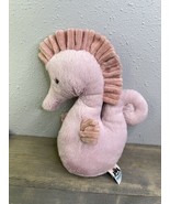 Jellycat Sienna Seahorse Plush Stuffed Animal Toy Lovey Soft Pink 11&quot; - £14.00 GBP