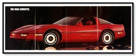 1984 Chevrolet Red Corvette 4-Page Foldout Print Ad Vintage Magazine Poster - £23.36 GBP
