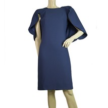 Vrettos Vrettakos Blue Knee Length Sleeveless Cape Dress - $227.70