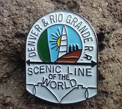 Denver &amp; Rio Grande Railway railroad scenic line of the west train Hat Pin - $14.69