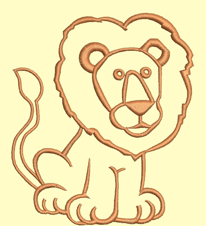 Lion Machine Embroidery Design - $0.00