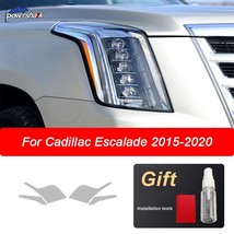 Car Headlight Protective Film Front Light Transparent Sticker For Cadill... - £63.78 GBP