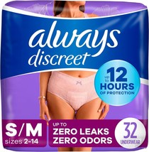 Always Discreet Adult Incontinence Underwear for Women, Size  S/M, 31 OP... - £14.38 GBP