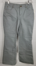 NWT Metrostyle Womens Gray Leather Pants 10P - £38.98 GBP