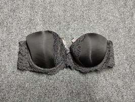 Victoria Secret Bra Women 34B Black Lace Dream Angels Multi Way Strapless - $16.67