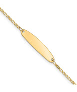14k Madi K Figaro Baby Oval ID Bracelet GK325 - $6,186.55 MXN