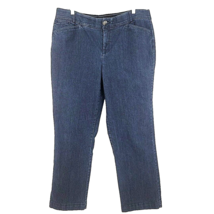 Christopher &amp; Banks Womens Jeans Size 14 Short 38x29 Comfort Waist Strai... - £10.52 GBP