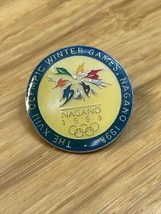 Vintage 1998 Winter Olympic Games Nagano Enamel Lapel Pin Pinback Souvenir KG - £19.42 GBP