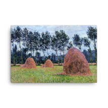 Claude Monet Haystacks, Overcast Day, 1884.jpeg Canvas Print - $99.00+